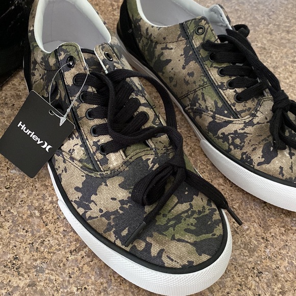 NWT Hurley Kayo Lace Up Sneakers Shoe Camo and Black Men’s 10.5 M - Picture 3 of 15